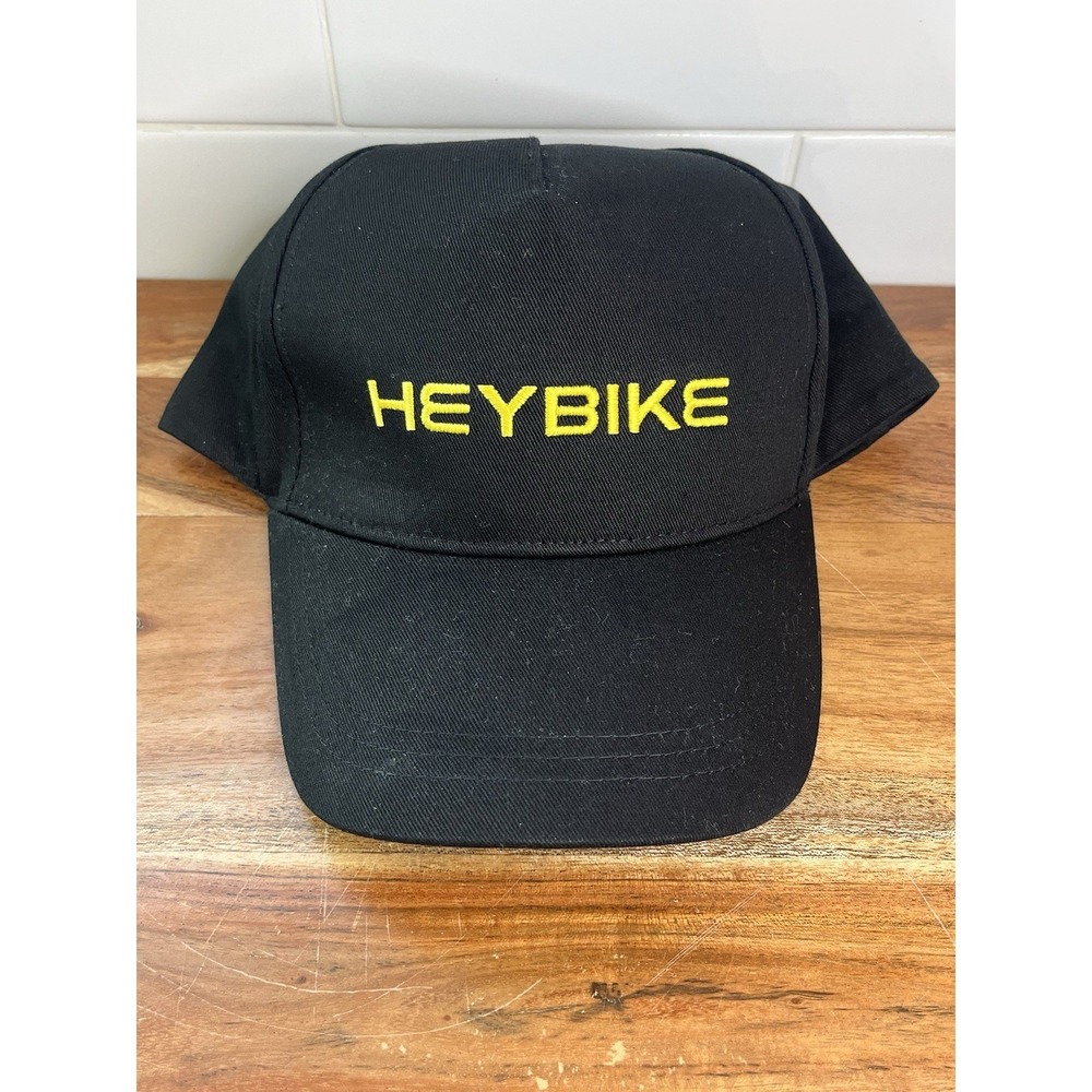 Heybike Slideback Hat Cap Black One Size Embroider Logo Adjustable Outdoor NWOT - Picture 8 of 8